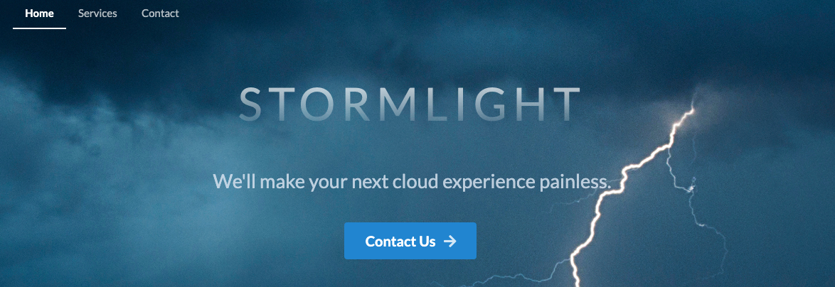 Photo of Stormlight Consulting website